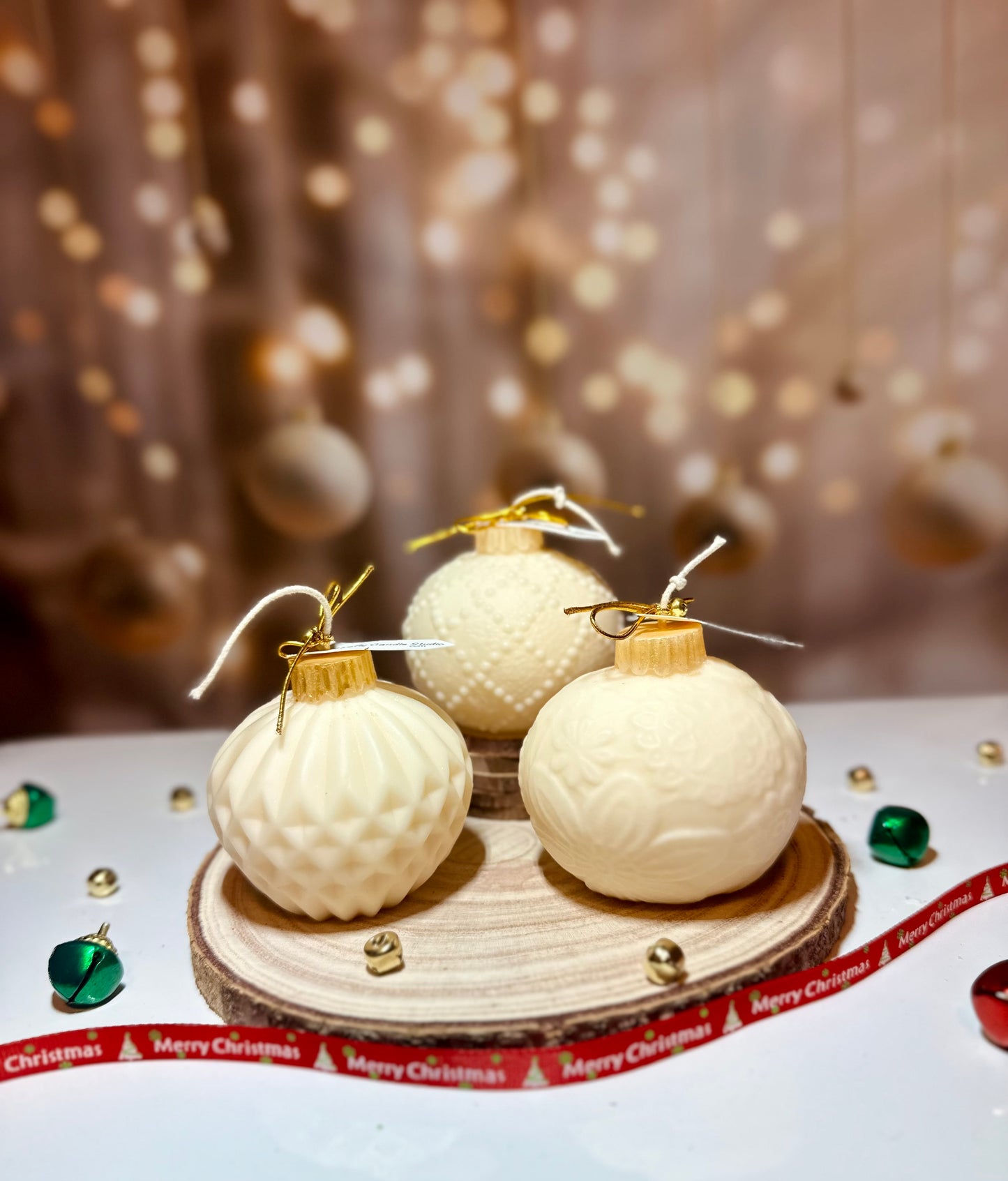 Christmas Ornament Ball Candles