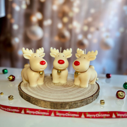 Cute  Rudolph Candle /Reindeer